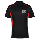 Mens Panel Polo [blk/red]