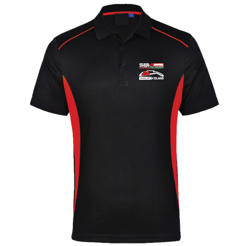 Mens Panel Polo [blk/red]