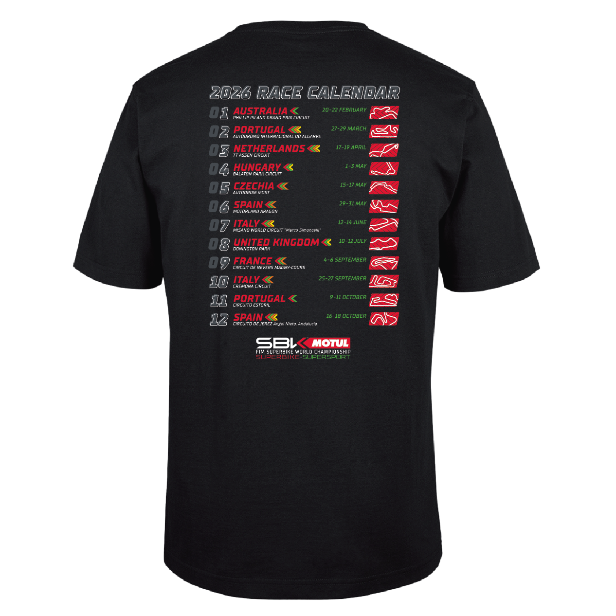2026 Calendar Tee [blk]